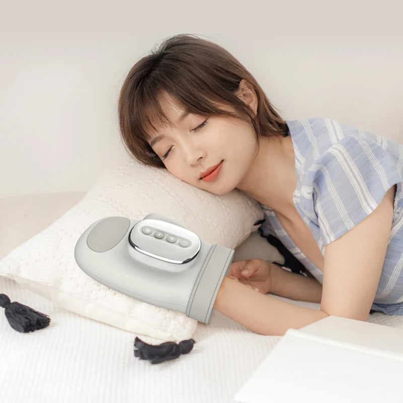 Smart Hand Massager – Cordless Acupressure Palm Massager with Heat Compress & Air Compression