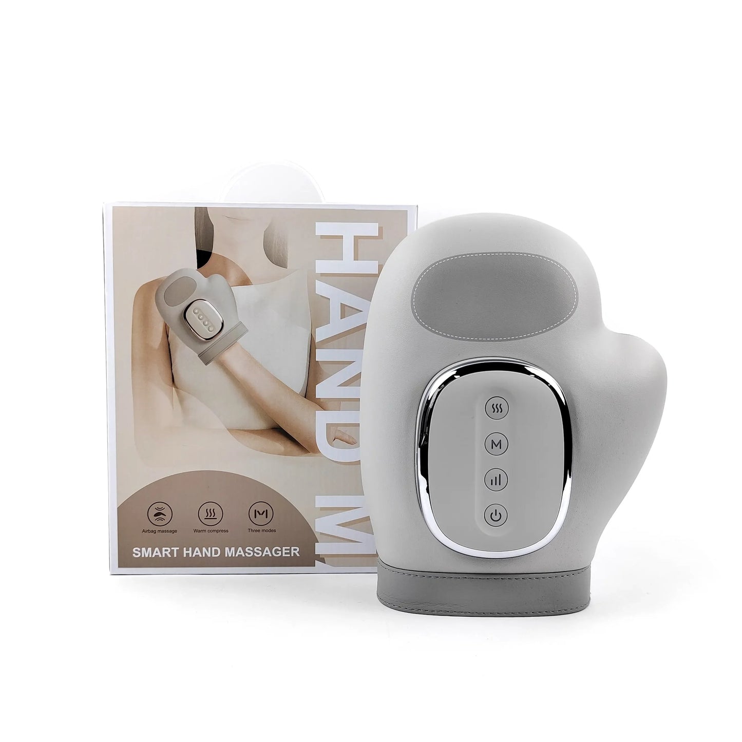 Smart Hand Massager – Cordless Acupressure Palm Massager with Heat Compress & Air Compression